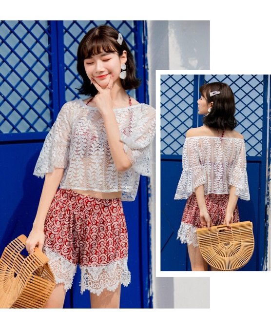Bikini set 3 món hàn quốc dễ thương(sẵn M) | BigBuy360 - bigbuy360.vn