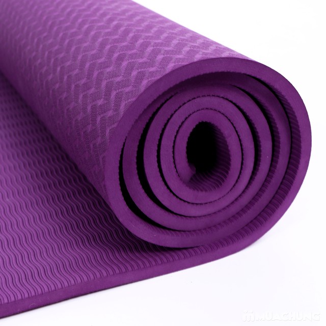 Thảm tập gym,thảm tập yoga tại nhà chống trơn trượt 2 lớp chất liệu TPE siêu bền ( giao màu ngẫu nhiên)