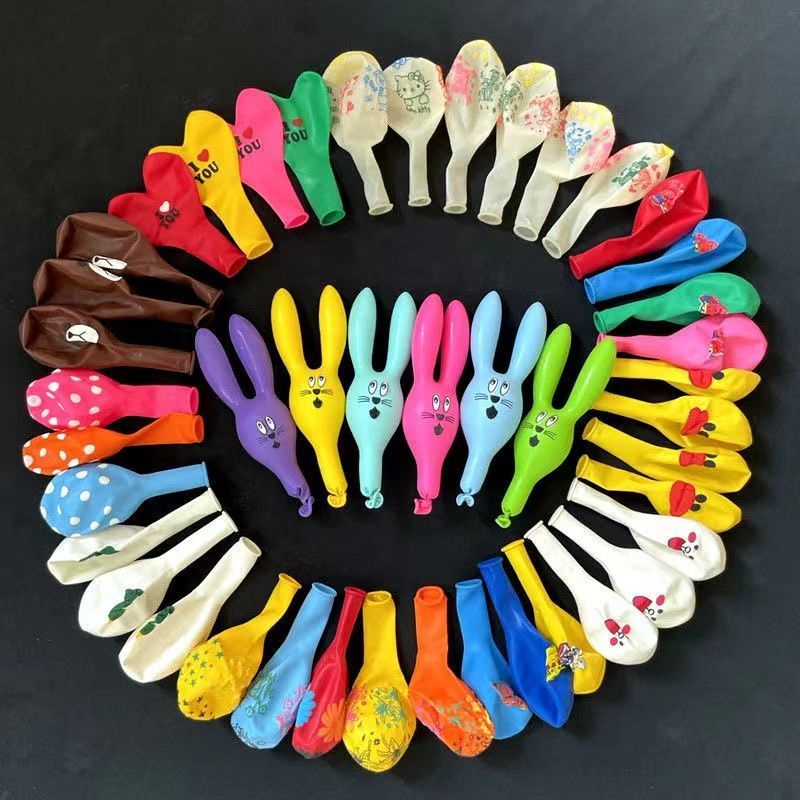 Bong Bóng Hình Thỏ Hoạt Hình Nhiều Kiểu Dáng Cho Bé