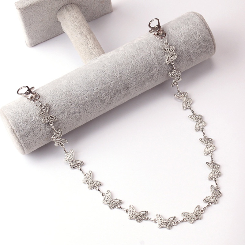 Youyo Dây Xích Một Lớp Hình Bướm Kèm Dây Xích Đeo Thắt Lưng Dạng Xích Goth Cho Nữ