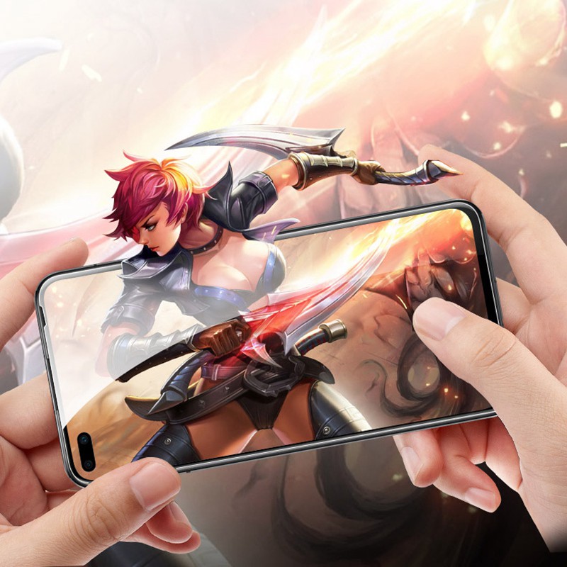 Kính cường lực 9D trong suốt bảo vệ toàn màn hình cho Oppo Reno 4 3 Reno4 Pro F 4F