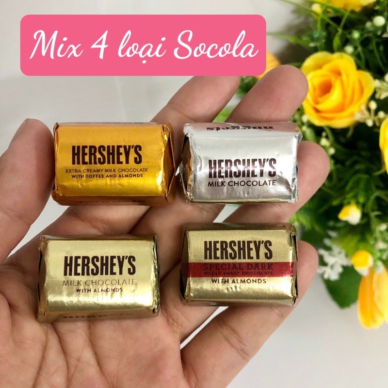 [Mã GROSALEHOT giảm 8% đơn 250K] ❤️ [Date 9/2021] Combo 10 viên (Mix 4 loại) Socola sữa Hershey's Nuggets Mỹ (Mẫu Mới) | BigBuy360 - bigbuy360.vn