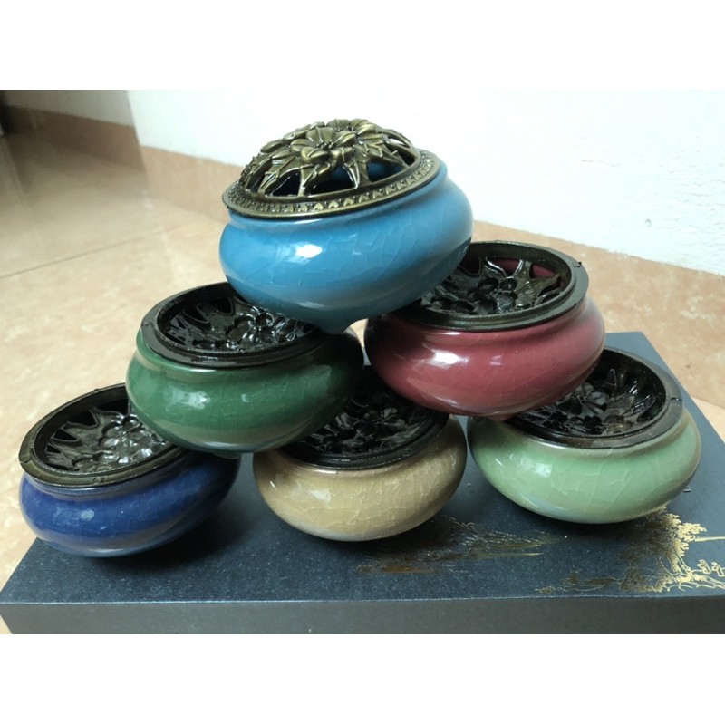 Lư sứ đốt trầm xông nhà siêu đẹp