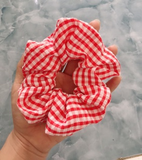[SỈ] Cột tóc SCRUNCHIES caro vải đẹp