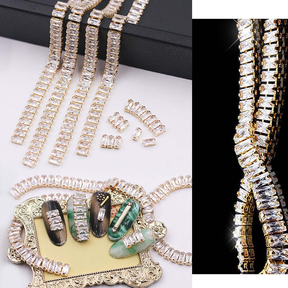 [Hàng mới về] Chuỗi đá zircon 3D trang trí móng tay nghệ thuật DIY