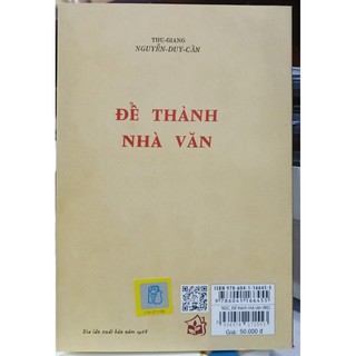 Sách-Để Thành Nhà Văn (Tái Bản 2021) (Thu Giang Nguyễn Duy Cần)