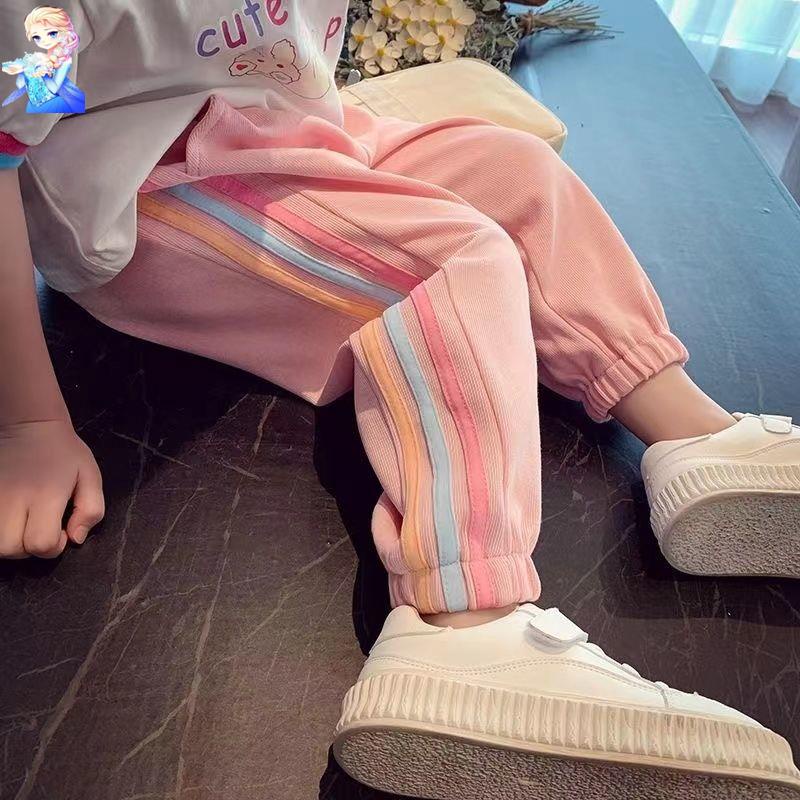 Quần Jeans Thể Thao Dài Chống Muỗi Phong Cách Hàn Quốc Thời Trang Mùa Hè Cho Bé Gái