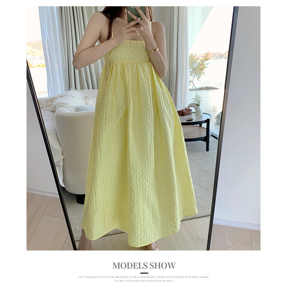 Đầm maxi xoè hai dây xinh tươi ulzzang AK1428