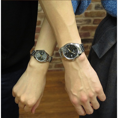 Đồng hồ đôi nam nữ dây kim loại Casio Anh Khuê MTP/LTP 1302D-1A2