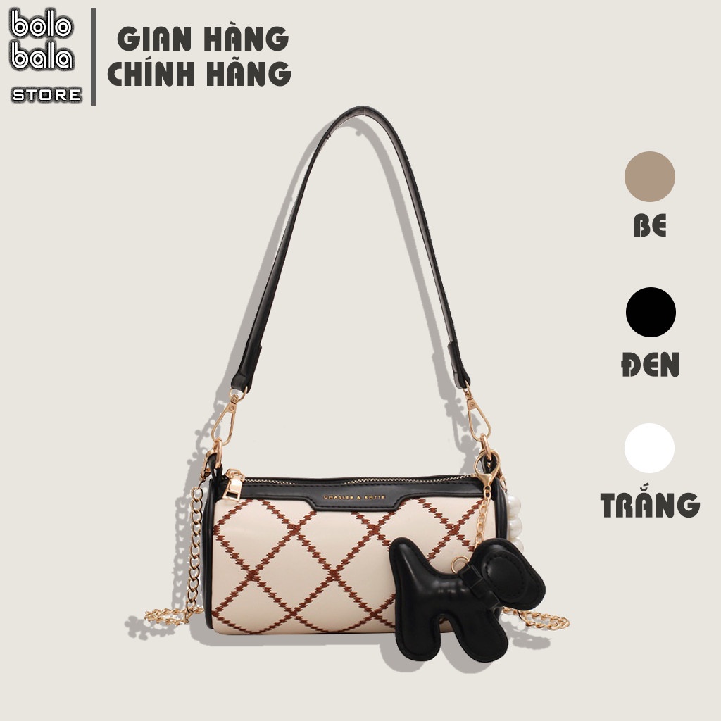 Túi xách kẹp nách nữ Bolobala, Túi xách nữ đeo vai đeo chéo hình hộp tròn độc lạ phong cách Hàn Quốc TX07