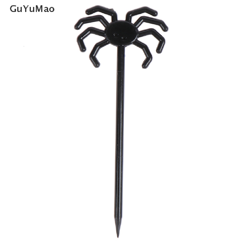 Set 8 Nĩa Ăn Trái Cây Họa Tiết Hoạt Hình Phong Cách Halloween