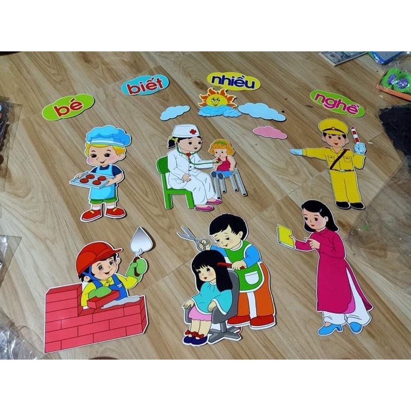 Tranh chủ đề - Trang trí mầm non