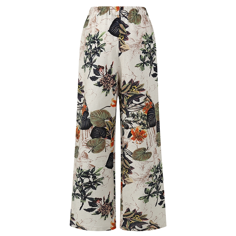 Quần Dài Ống Rộng Zanzea In Họa Tiết Thời Trang Cổ Điển Thanh Lịch Cho Nữ