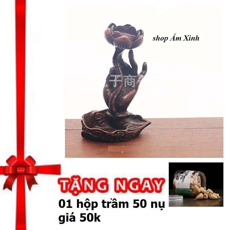 Thác Khói Phật thủ bằng đồng nguyên chất