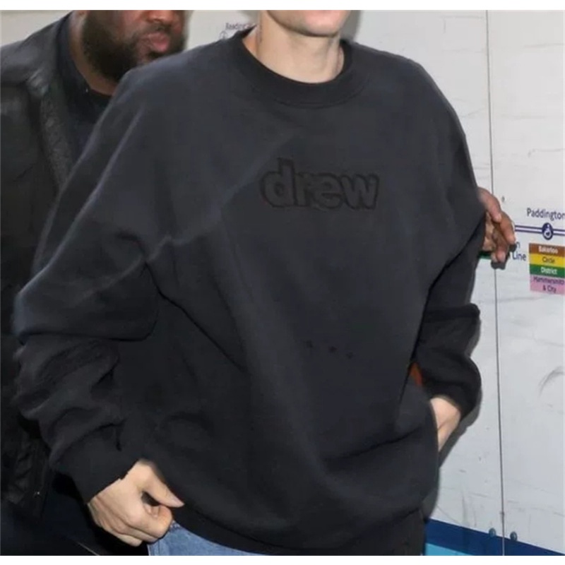 Áo Sweatshirt Cotton Tay Dài Thêu Chữ DR &amp; W Hàng Bán Chạy Plus Size Cho Nam Và Nữ