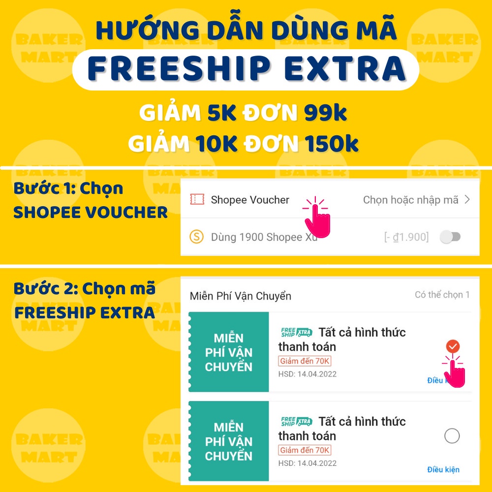 Đế bánh thuyền, Đế Tart bánh thuyền gạo nếp Đài Loan - Nguyên liệu làm bánh Baker Mart