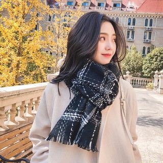 Khăn choàng cổ nam nữ Vintage phong cách Hàn Quốc kèm ảnh thật
