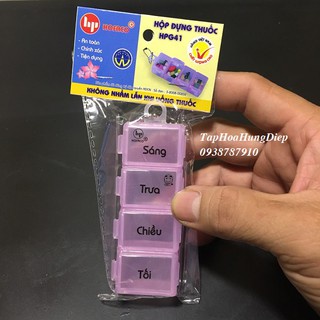 Hộp Đựng và Chia Thuốc 4 Ngăn