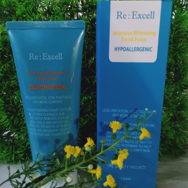 Sữa rửa mặt Hàn Quốc Daily Beauty Re:Excell Intensive Whitening Facial Foam- sữa rửa mặt cho da dầu, làm sạch sâu,cấp ẩm