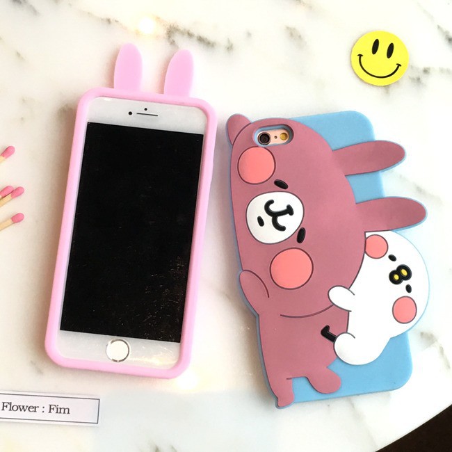 ốp lưng silicon hình thỏ dễ thương cho iphone 6/6s/i7+/ i8 + | BigBuy360 - bigbuy360.vn