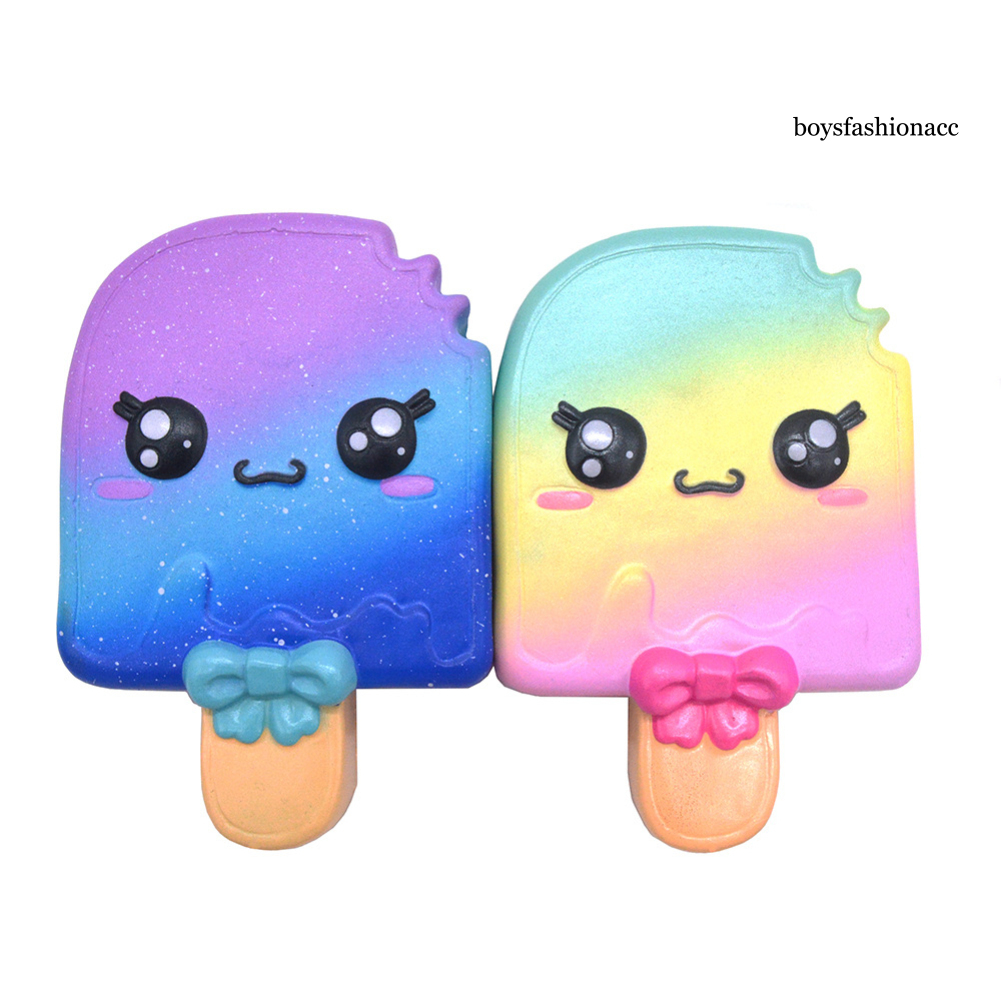 Đồ Chơi Xốp Squishy Giảm Stress Hình Cây Kem Ốc Quế Dễ Thương Cho Bé