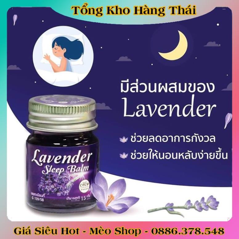 Dầu cù là giúp ngủ ngon, giảm stress OTOP Lavender Sleep Balm  - Hàng Nội Địa Thái Lan chính hãng