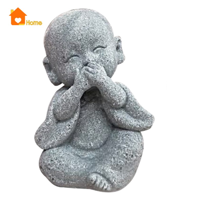Tượng hình chú tiểu nhỏ đáng yêu dành cho trang trí