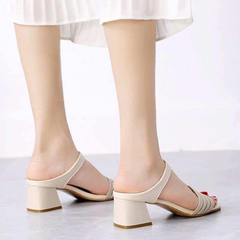 Dép cao gót quai ngang ❌ HÀNH QUẢNG CHÂU