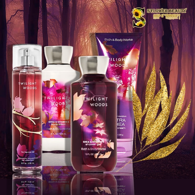 TWILIGHT WOODS | Bộ Sản PhẩmTắm  Dưỡng Xịt Thơm Mịn Da Lưu Hương Toàn Thân Bath &amp; Body Works
