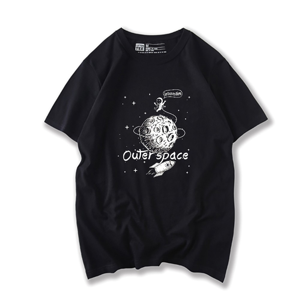 Áo Thun Ngắn Tay Cotton Unisex, Thoáng Mát, Áo Đôi