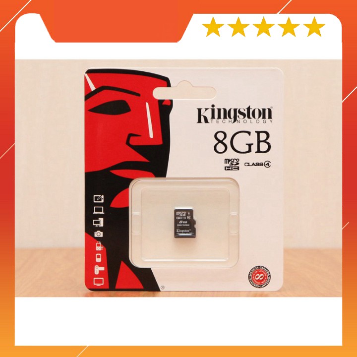 Thẻ Nhớ Kingston Micro SD 8GB Class 4 - SDC4/8GBSP