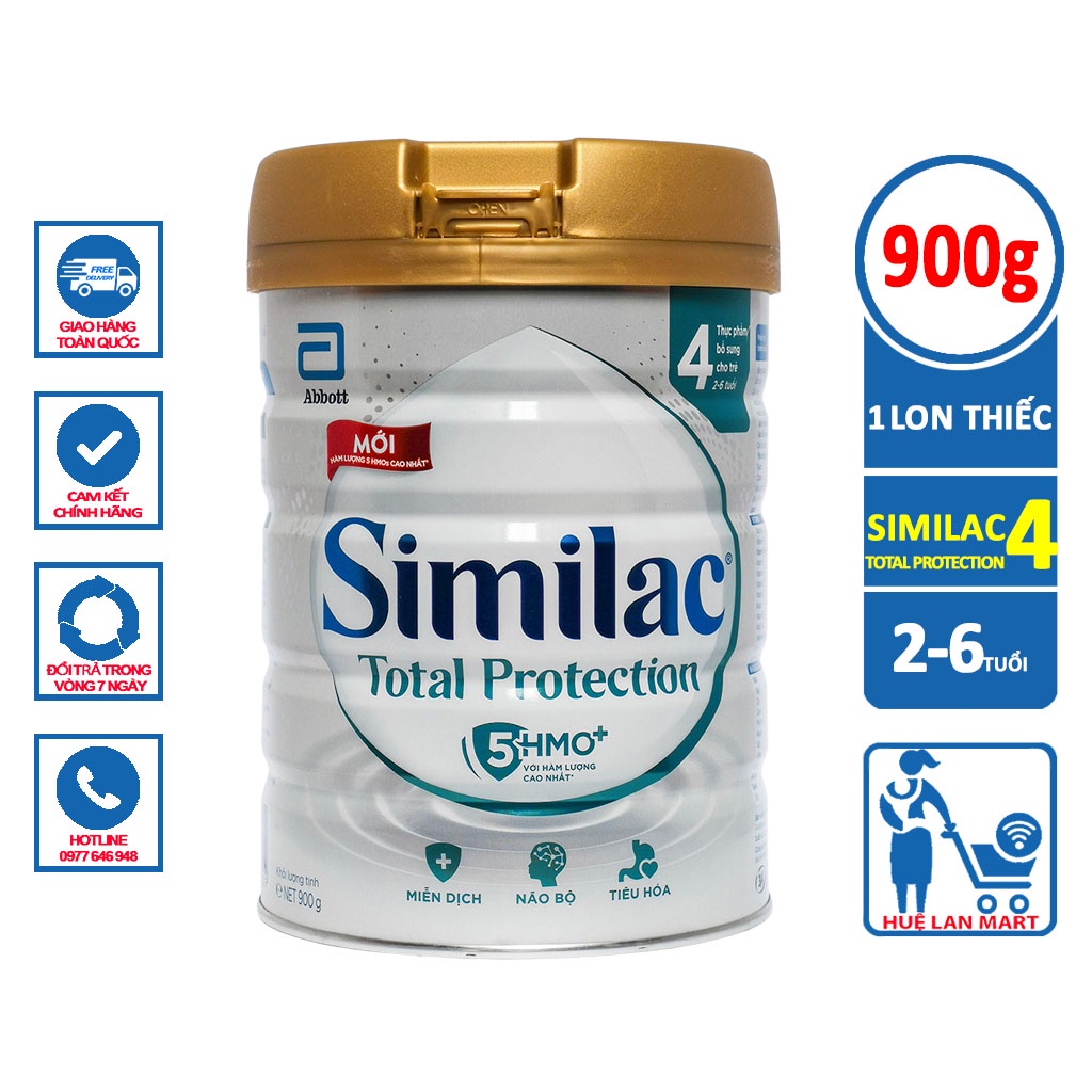 [CHÍNH HÃNG] Sữa Bột Abbott Similac Total Protection Số 4 - Hộp 900g