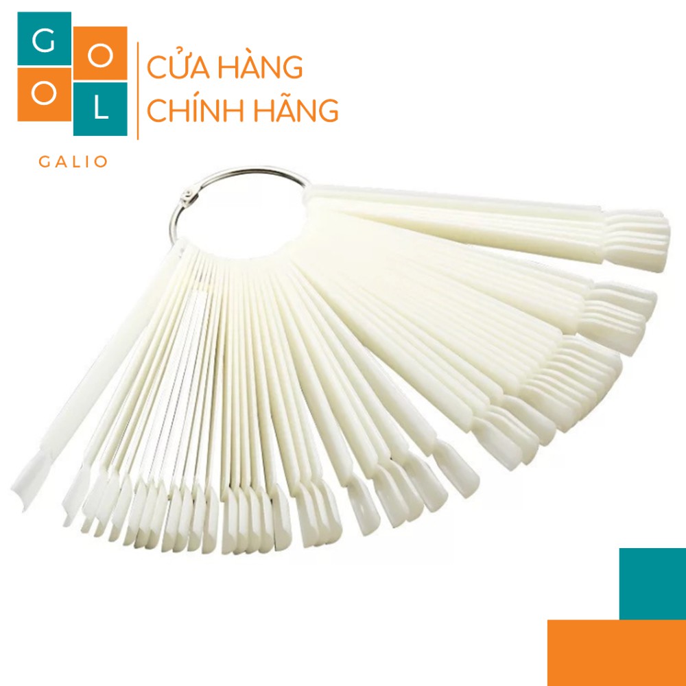 Móng que nhựa tập sơn chuỗi 50 cái- Đen, trắng, trong suốt