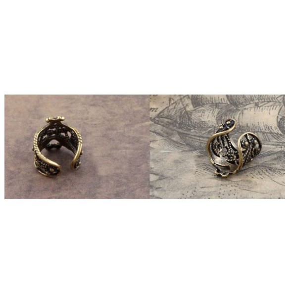 Hoa tai kẹp vành một bên - Kiểu cá tính