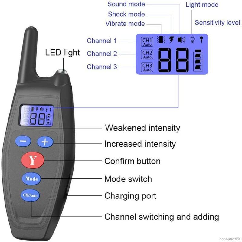 Vòng Cổ Shock Điện Huấn Luyện Chó Với Bộ Điều Khiển Từ Xa