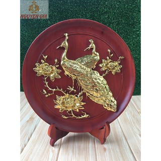 Đĩa gỗ mỹ nghệ Phu Thê Viên Mãn