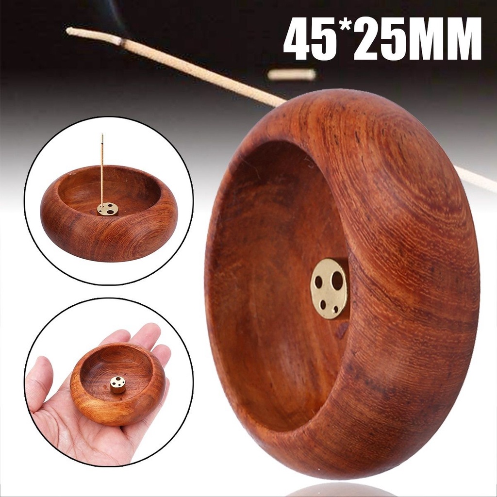Bát đốt trầm hương bằng gỗ thơm thủ công nhiều màu sắc phù hợp để làm quà tặng/trang trí nhà ở chất lượng cao
