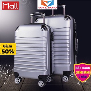 Vali Kéo Du Lịch 💖 size 20+24💖 Vali Kéo dọc khuy móc Bọc Góc Gân Ngang Nhựa Cao Cấp Hàng Nhập Nội địa siêu đẹp Free Ship