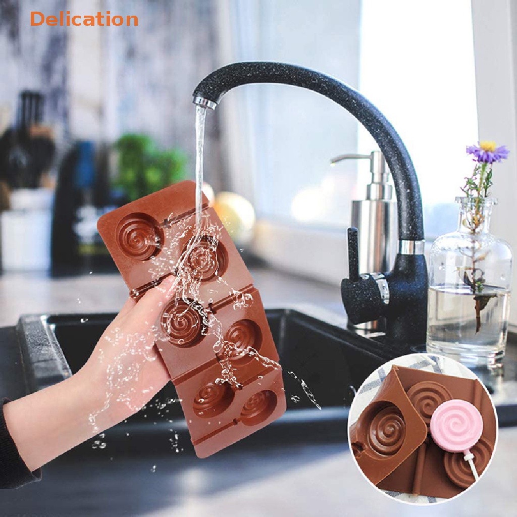 Khuôn Silicone Làm Kẹo Mút / Xà Phòng / Kẹo Socola Tiện Dụng