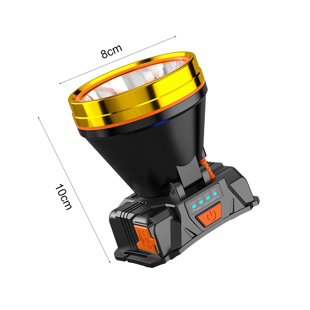 [Hàng Có Sẵn] Đèn LED Đội Đầu An Toàn Câu Cá / Cắm Trại Ngoài Trời Có Thể Sạc Lại