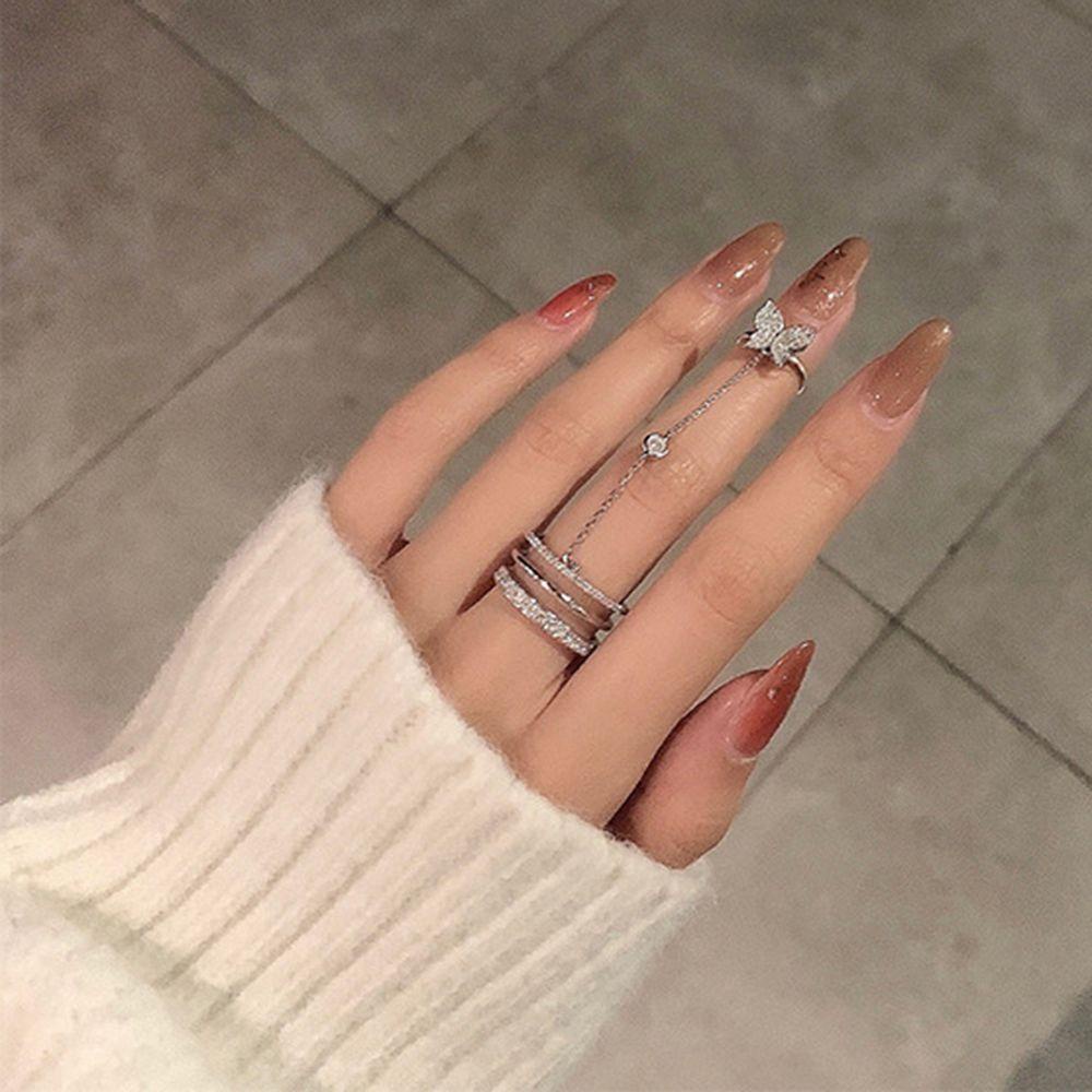 OKDEALS Butterfly Ring New Punk Jewelry Fashion Harajuku