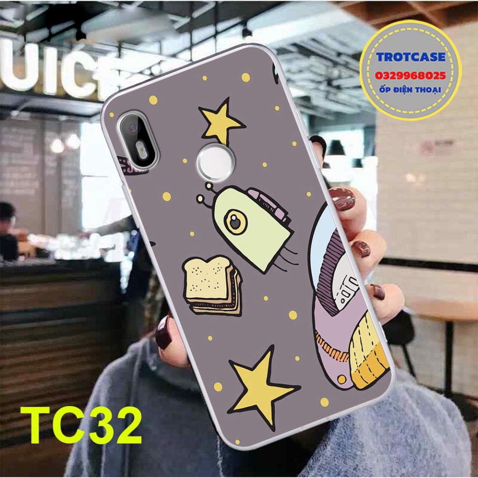 Ốp lưng Vsmart Live/Joy1/Joy 1 Plus/Joy 2 Plus/Active 1/Active 3/Joy 3 dẻo trong in hình - Cô bé và gấu xinh