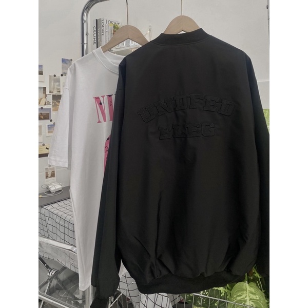 ÁO BOMBER DÙ 2 LỚP UNDFED FORM UNISEX NAM NỮ (hình chụp thật)