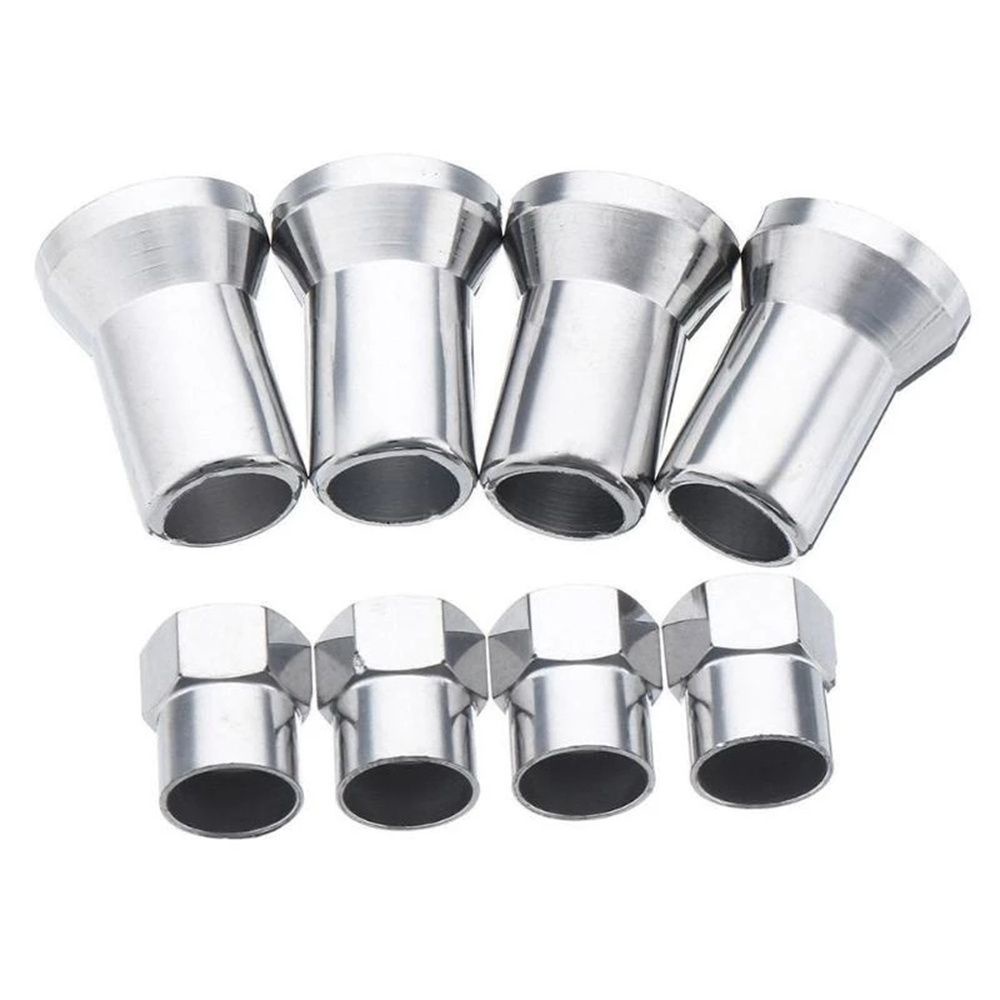 Set 10 nắp van bánh xe hơi TR413 TR414 bằng chrome