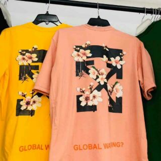 [Unisex] Áo phông Off-White Global Warming siêu hot 2020