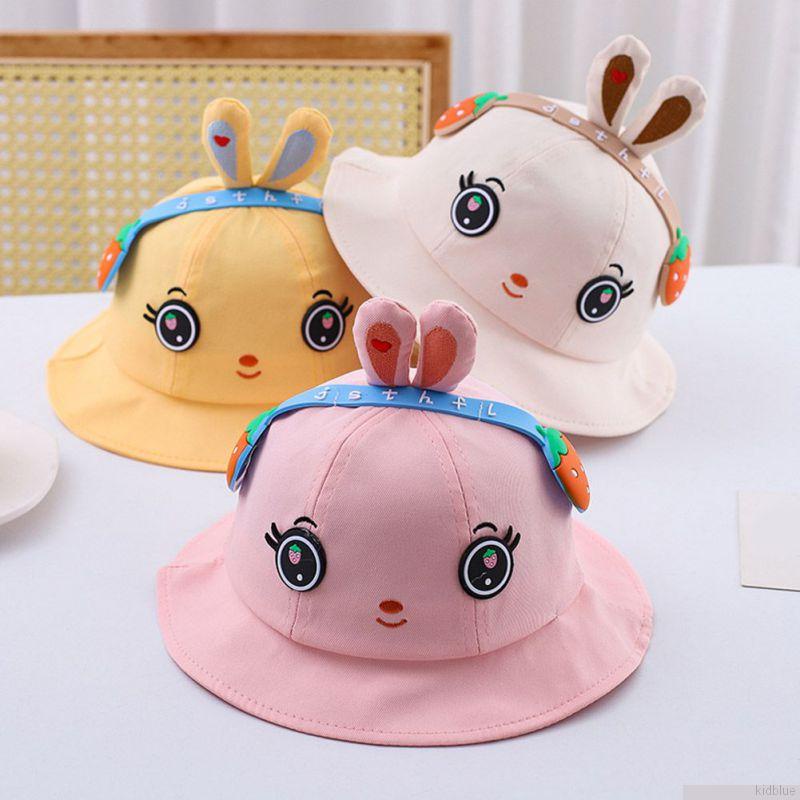 Mũ tai bèo chống nắng thoáng khí in họa tiết hoạt hình dễ thương cho bé