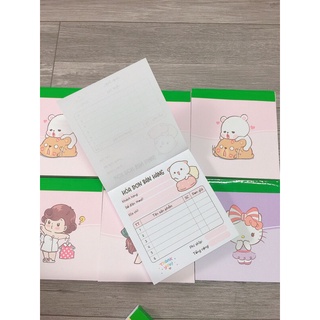 [GIAO NGẪU NHIÊN] Hoá đơn bán hàng mini 1 liên siêu dễ thương quyển 100 tờ