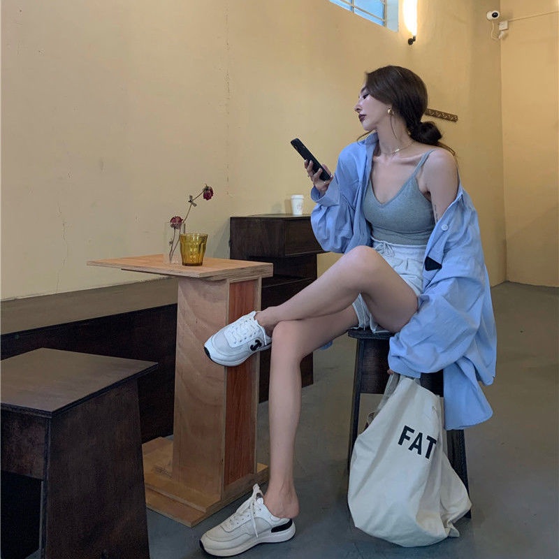Áo Sơ Mi Dáng Rộng In Chữ Thời Trang Mùa Thu Dành Cho Nữ