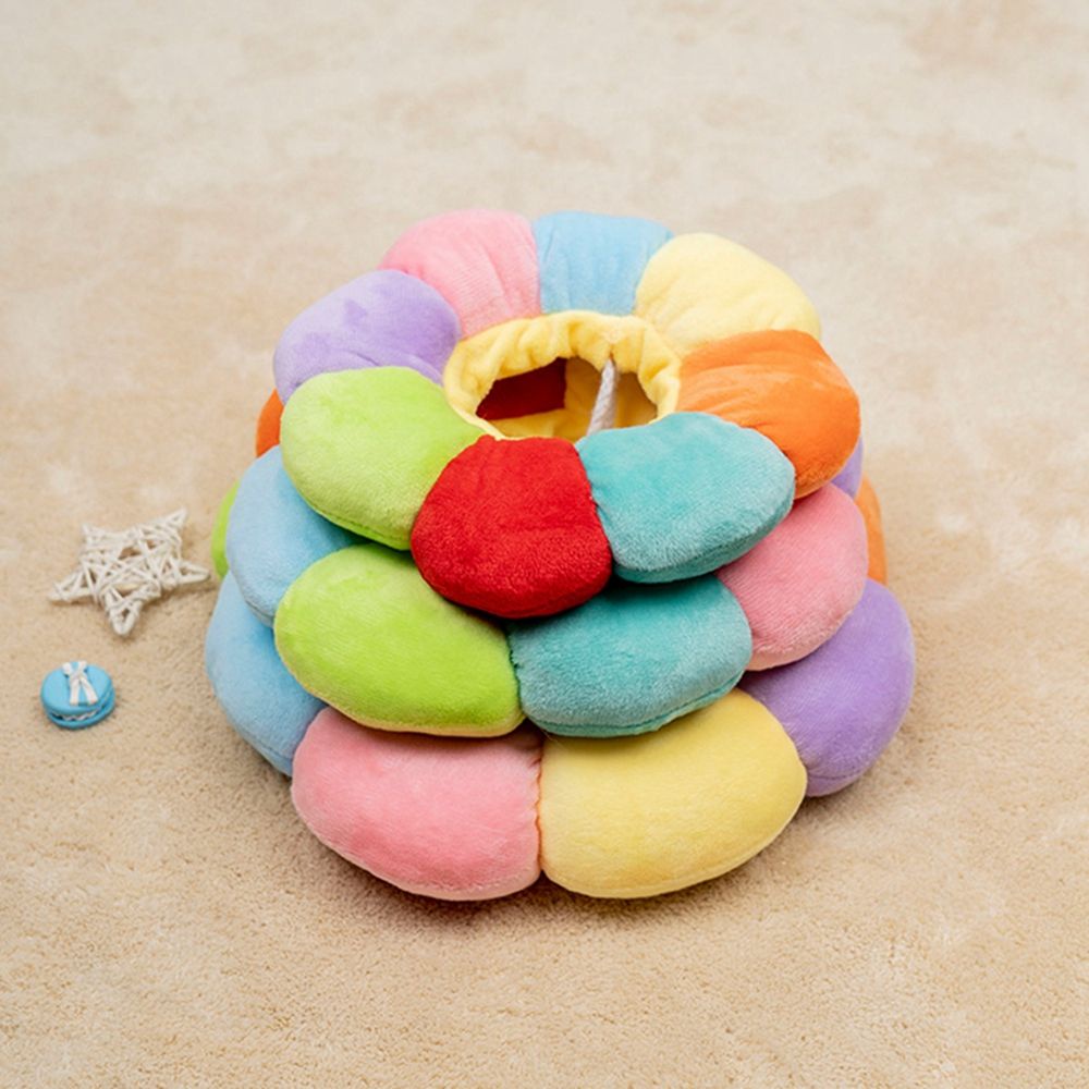 YIYU 1 vòng cổ bằng cotton mềm nhiều màu sắc chống liếm cho thú cưng