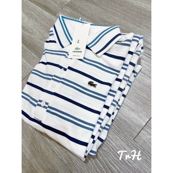ÁO POLO KẺ LA.COS.TE NỮ HÀNG THIẾT KẾ